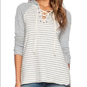 Splendid West Shore Active Pullover Hoodie Small